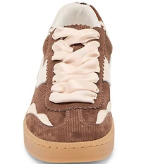 Dolce Vita Notice Suede Corduroy Retro Cow Print Sneakers