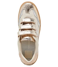 Dolce Vita Notice Velcro Metallic Leather Sneakers