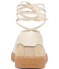 Dolce Vita Nyomie Leather Ankle Wrap Sneakers