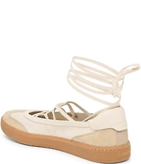 Dolce Vita Nyomie Leather Ankle Wrap Sneakers
