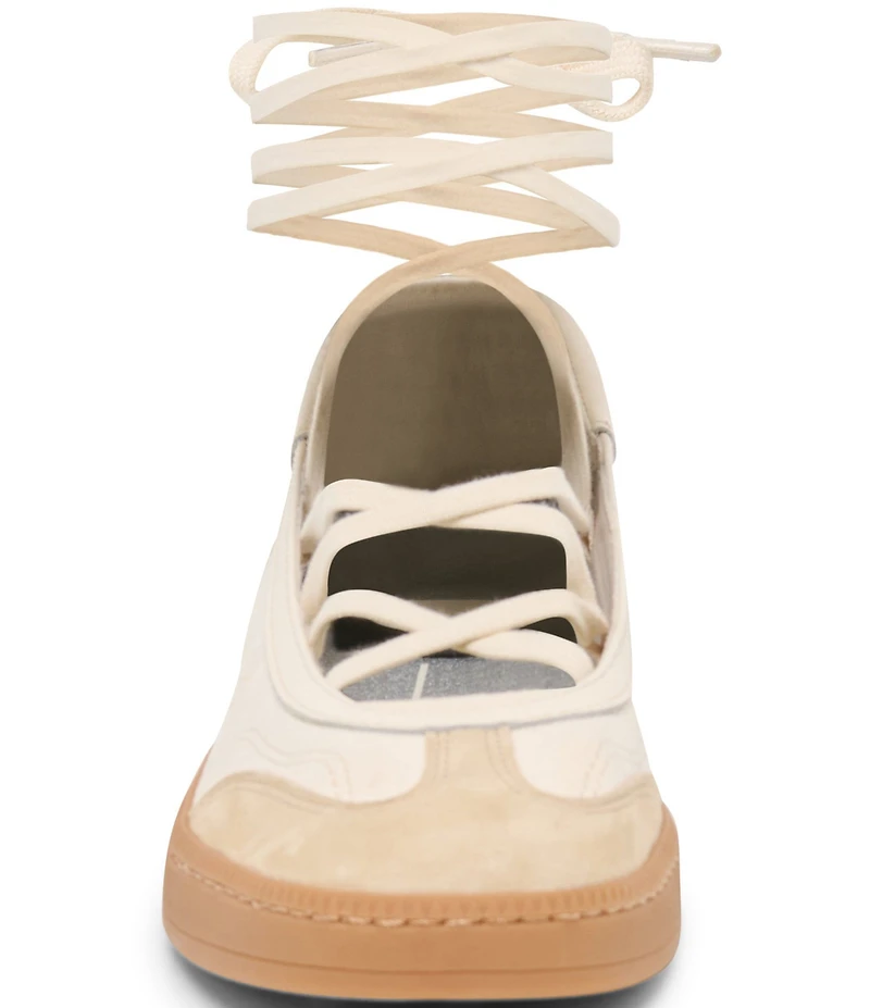 Dolce Vita Nyomie Leather Ankle Wrap Sneakers