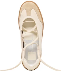 Dolce Vita Nyomie Leather Ankle Wrap Sneakers