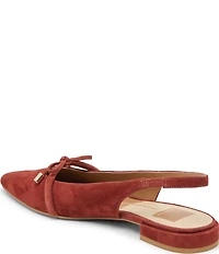 Dolce Vita Payge Suede Slingback Bow Flats