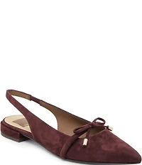 Dolce Vita Payge Suede Slingback Bow Flats
