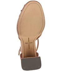 Dolce Vita Perel Velvet Pom Ornament Ankle Strap Platform Dress Sandals