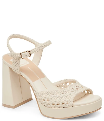 Dolce Vita Peyten Woven Ankle Strap Platform Dress Sandals