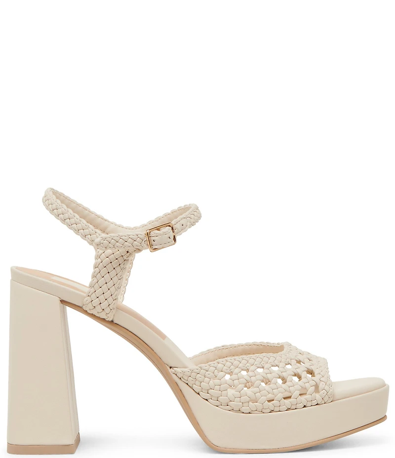 Dolce Vita Peyten Woven Ankle Strap Platform Dress Sandals