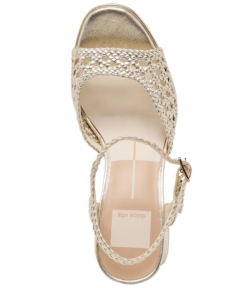 Dolce Vita Peyten Woven Ankle Strap Platform Dress Sandals