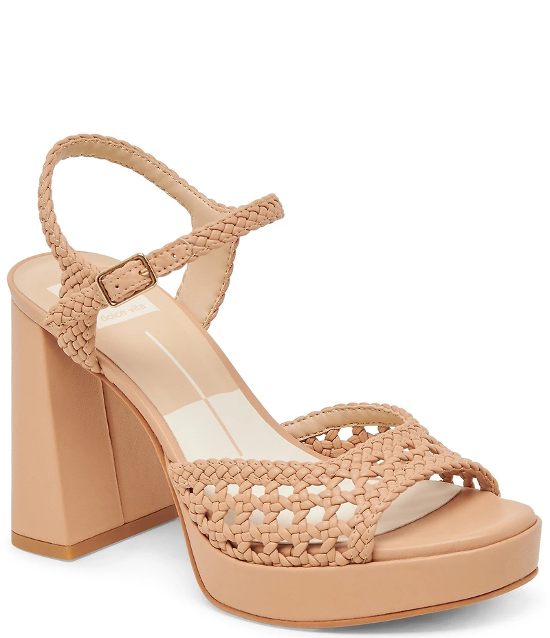 Dolce Vita Peyten Woven Ankle Strap Platform Dress Sandals