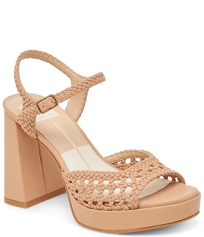 Dolce Vita Peyten Woven Ankle Strap Platform Dress Sandals