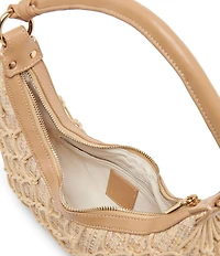 Dolce Vita Positano Raffia Net Shoulder Bag