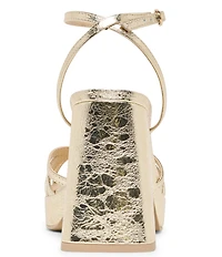 Dolce Vita Prady Leather Strappy Ankle Strap Platform Dress Sandals