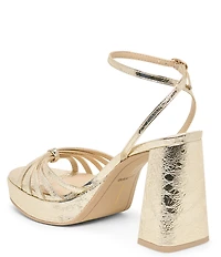 Dolce Vita Prady Leather Strappy Ankle Strap Platform Dress Sandals