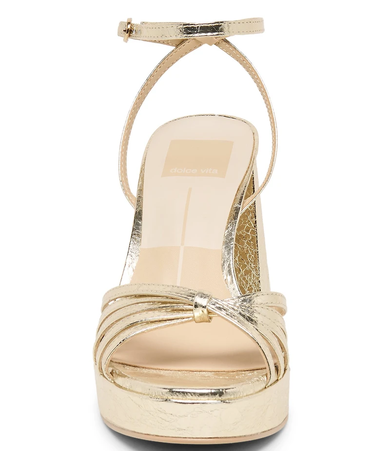 Dolce Vita Prady Leather Strappy Ankle Strap Platform Dress Sandals