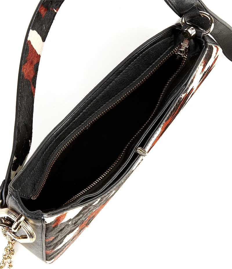 Dolce Vita Pryah Calf Hair Cow Print Shoulder Bag