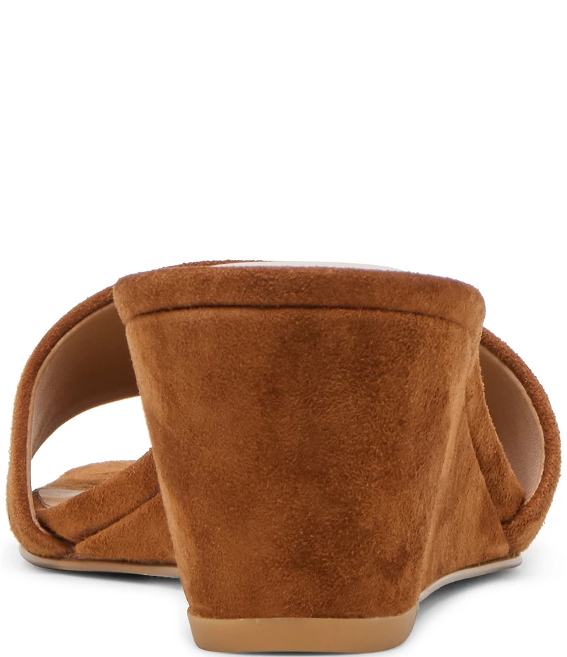 Dolce Vita Qaily Suede Slide Wedge Dress Sandals