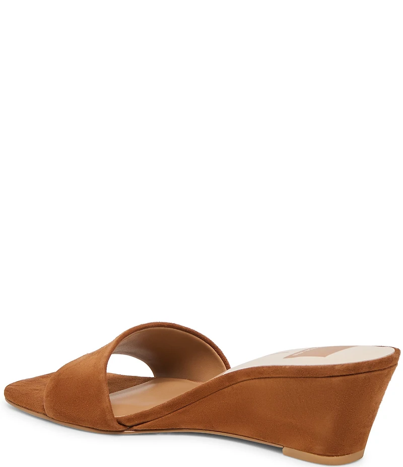 Dolce Vita Qaily Suede Slide Wedge Dress Sandals