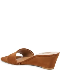 Dolce Vita Qaily Suede Slide Wedge Dress Sandals