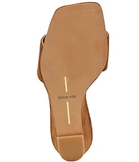 Dolce Vita Qaily Suede Slide Wedge Dress Sandals