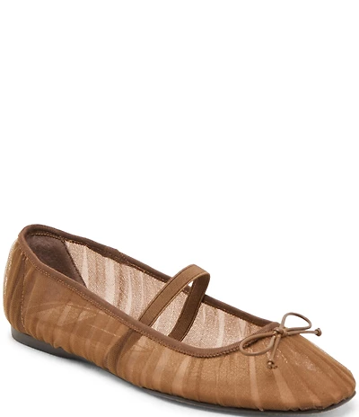 Dolce Vita Raeven Tulle Mary Jane Bow Ballet Flats