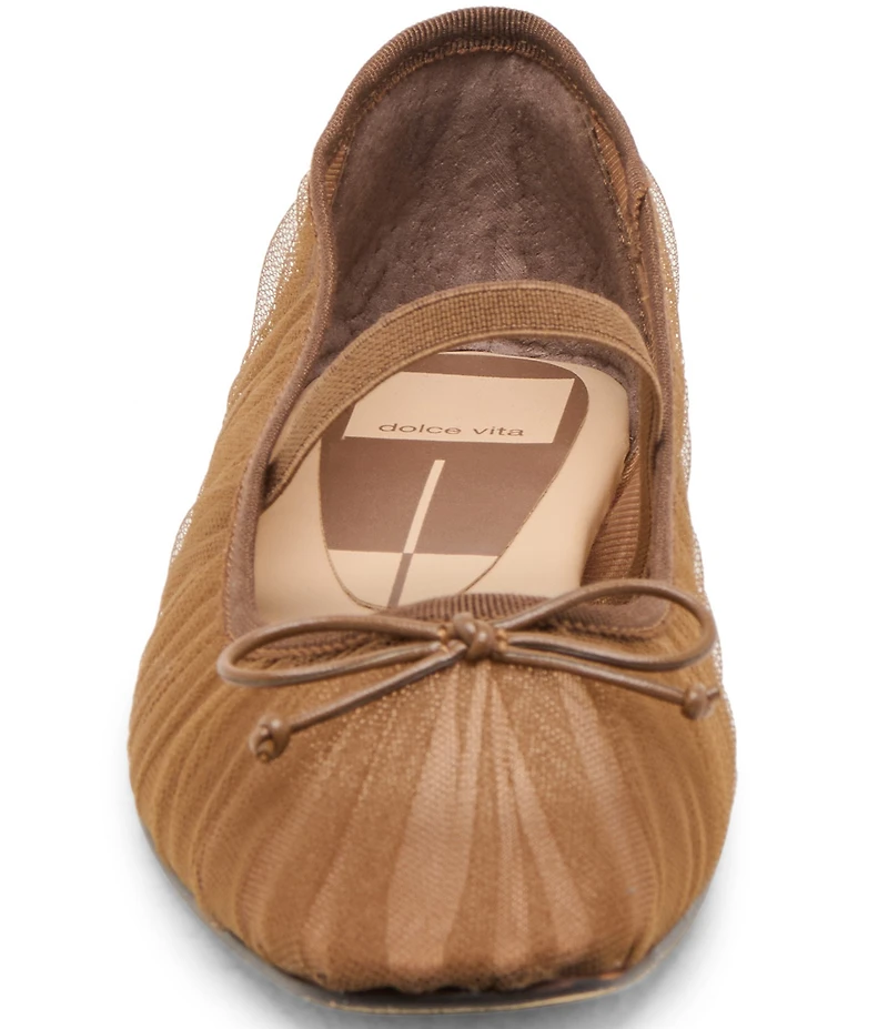Dolce Vita Raeven Tulle Mary Jane Bow Ballet Flats