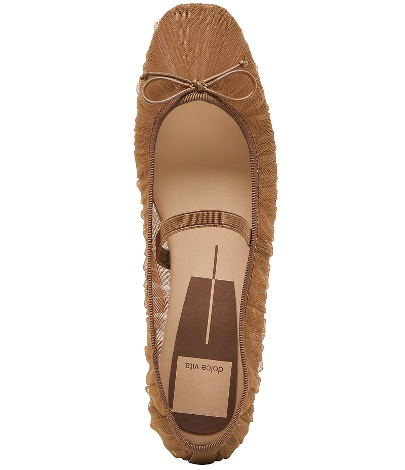 Dolce Vita Raeven Tulle Mary Jane Bow Ballet Flats