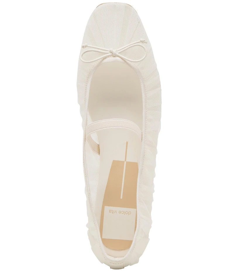 Dolce Vita Raeven Tulle Mary Jane Bow Ballet Flats