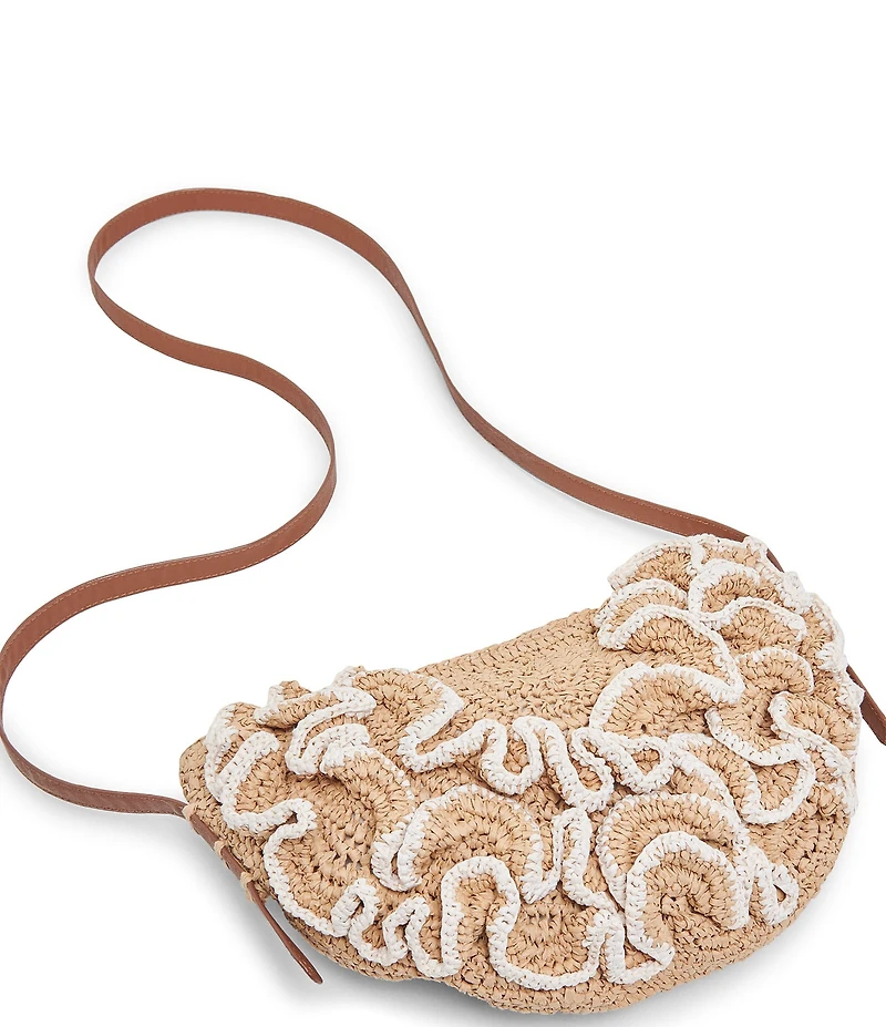 Dolce Vita Raffia Crossbody Bag