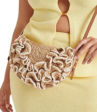 Dolce Vita Raffia Crossbody Bag