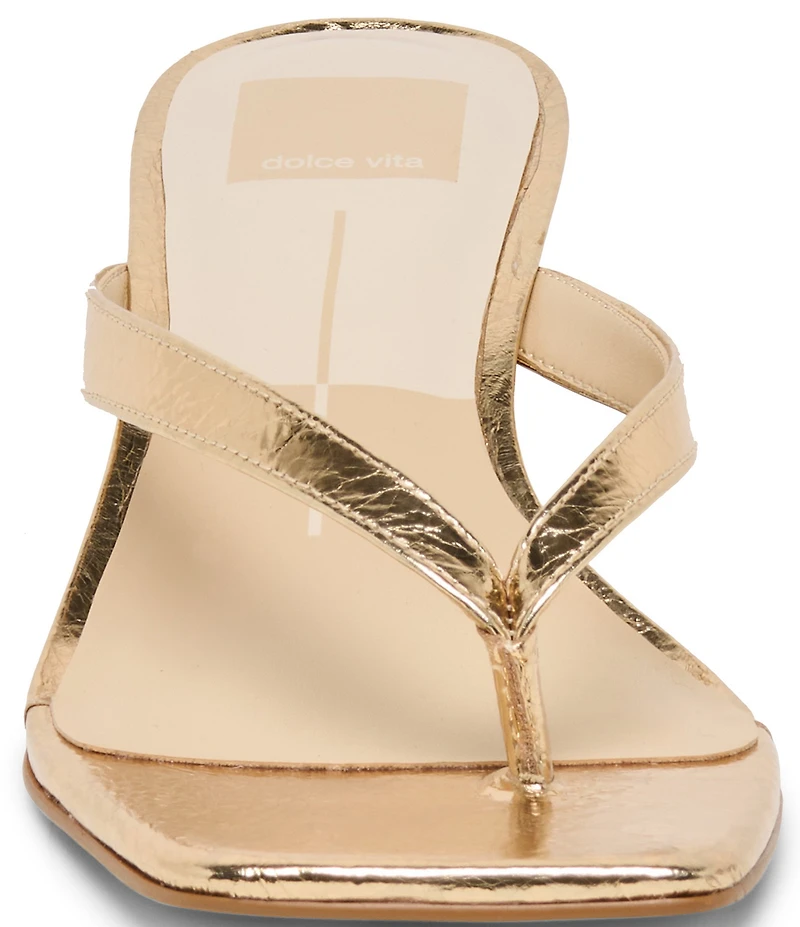 Dolce Vita Ramia Leather Thong Dress Sandals