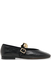 Dolce Vita Relan Leather Ornamented Mary Jane Strap Ballet Flats