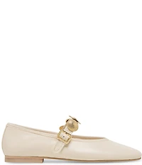 Dolce Vita Relan Leather Ornamented Mary Jane Strap Ballet Flats