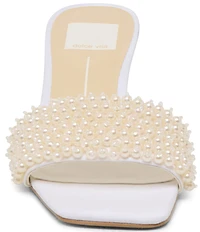 Dolce Vita Rexa Pearl Ornamented Dress Slide Sandals