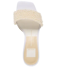 Dolce Vita Rexa Pearl Ornamented Dress Slide Sandals