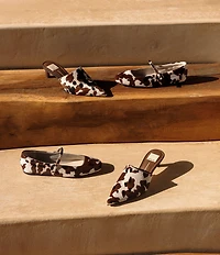 Dolce Vita Reyes Cow Print Calf Hair Mary Jane Ballet Flats