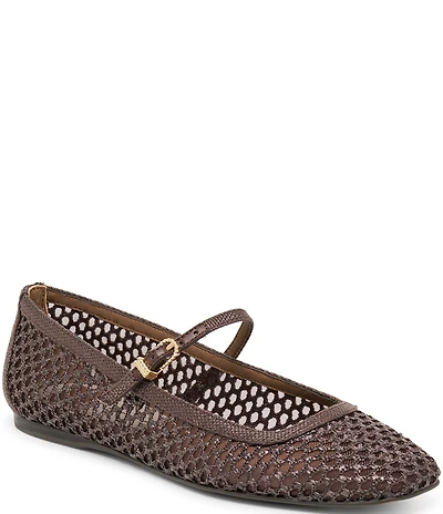 Dolce Vita Reyes Raffia Mary Jane Ballet Flats