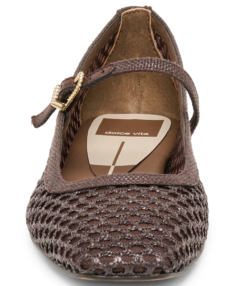 Dolce Vita Reyes Raffia Mary Jane Ballet Flats