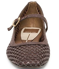 Dolce Vita Reyes Raffia Mary Jane Ballet Flats