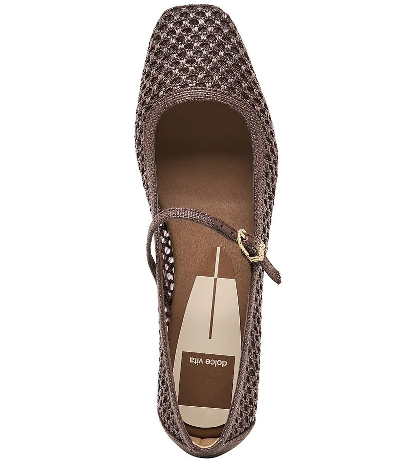 Dolce Vita Reyes Raffia Mary Jane Ballet Flats