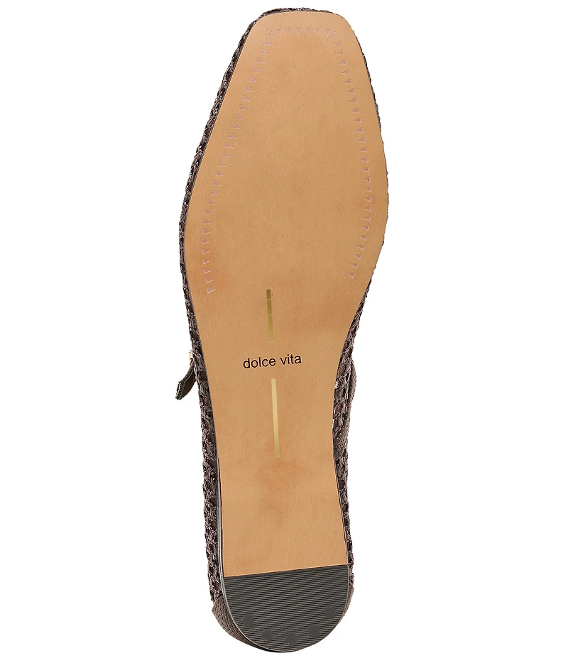 Dolce Vita Reyes Raffia Mary Jane Ballet Flats