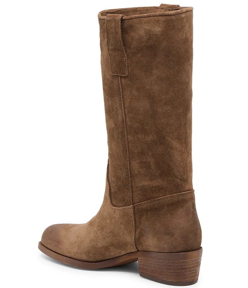 Dolce Vita Romie Suede Western Inspired Mid Calf Boots