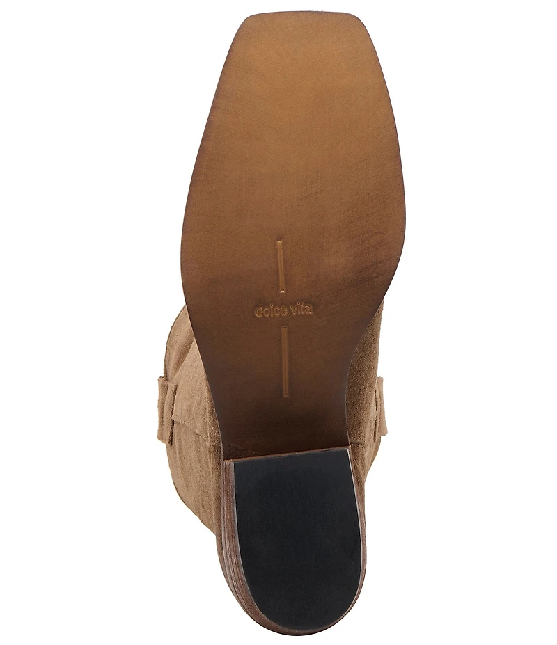 Dolce Vita Romie Suede Western Inspired Mid Calf Boots