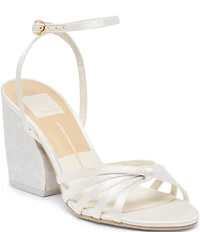 Dolce Vita Ronica Satin Strappy Block Heel Dress Sandals