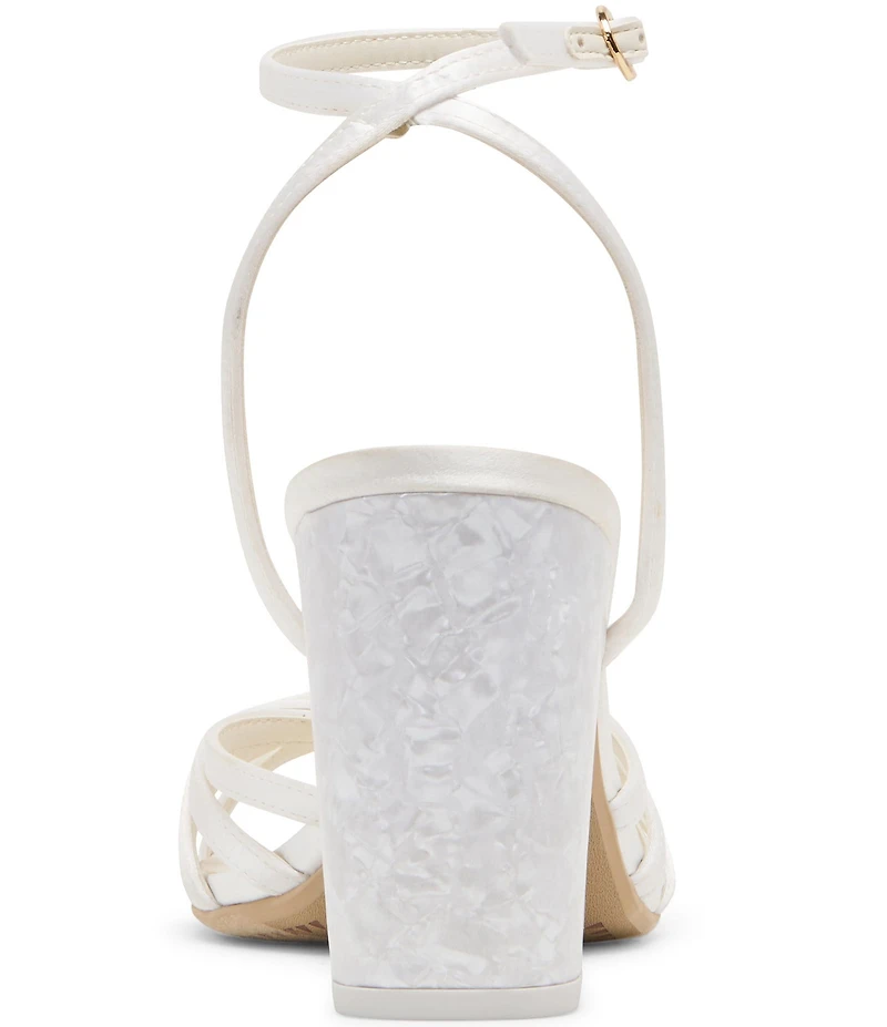 Dolce Vita Ronica Satin Strappy Block Heel Dress Sandals