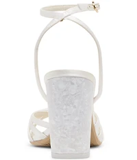 Dolce Vita Ronica Satin Strappy Block Heel Dress Sandals