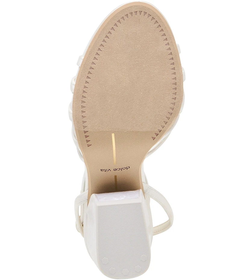 Dolce Vita Ronica Satin Strappy Block Heel Dress Sandals