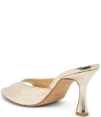 Dolce Vita Rosha Distressed Leather Dress Slide Sandals