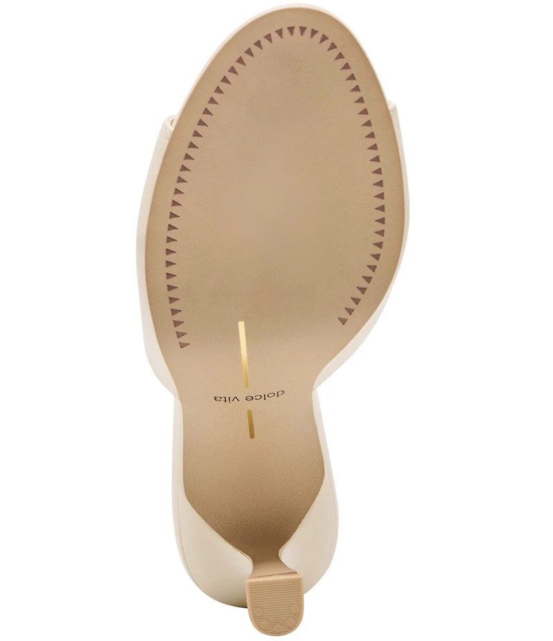Dolce Vita Rosha Leather Dress Slide Sandals
