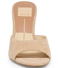 Dolce Vita Rosha Suede Dress Slide Sandals