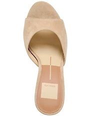 Dolce Vita Rosha Suede Dress Slide Sandals
